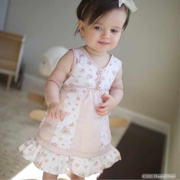 Laura Ashley | Floral Polka Dot Dress - Picture 1 of 8